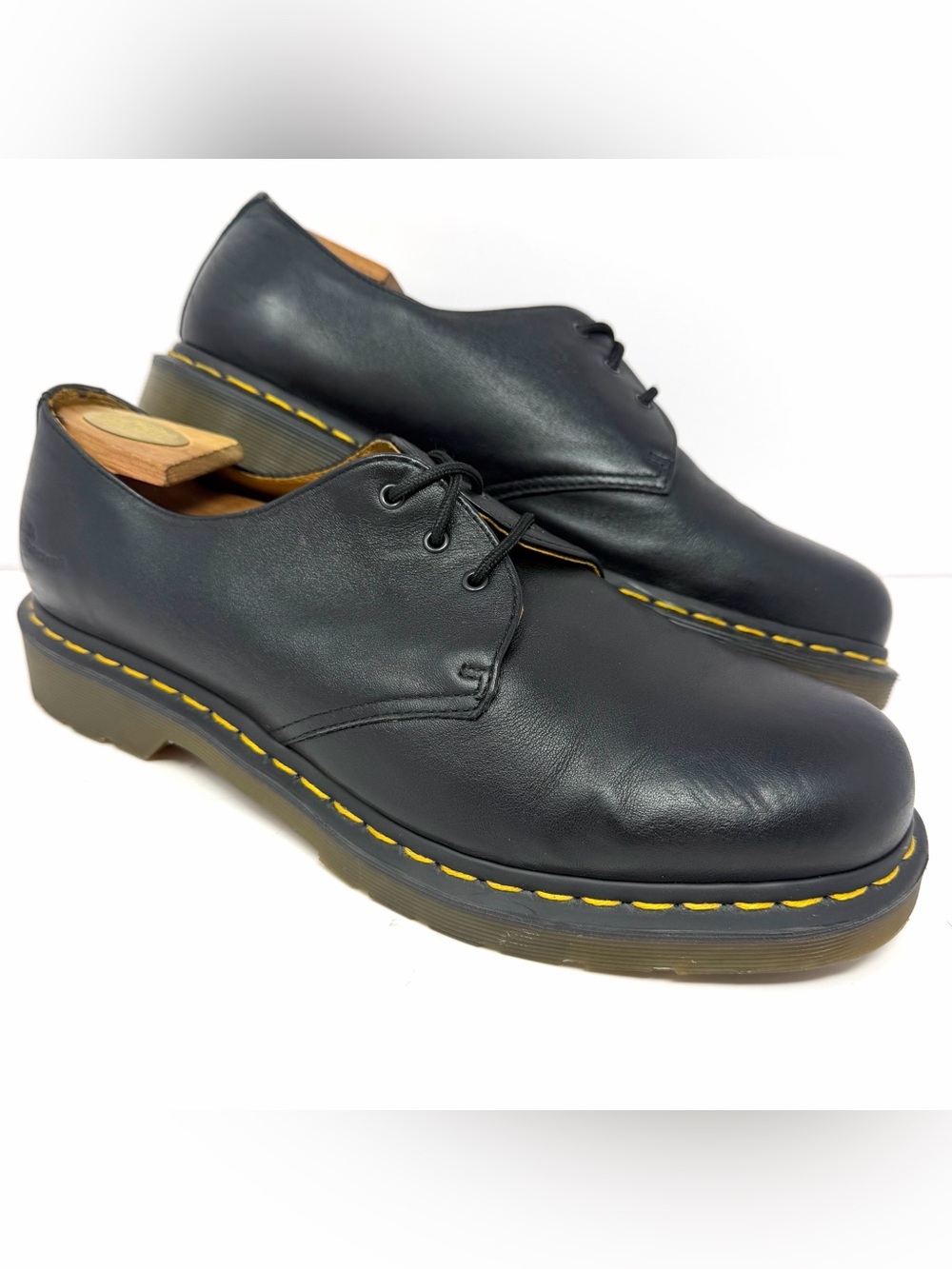 Dr. Doc Martens Men’s 1461 Oxford Shoes Sz 12 Black Smooth Leather Punk Skin Mod
